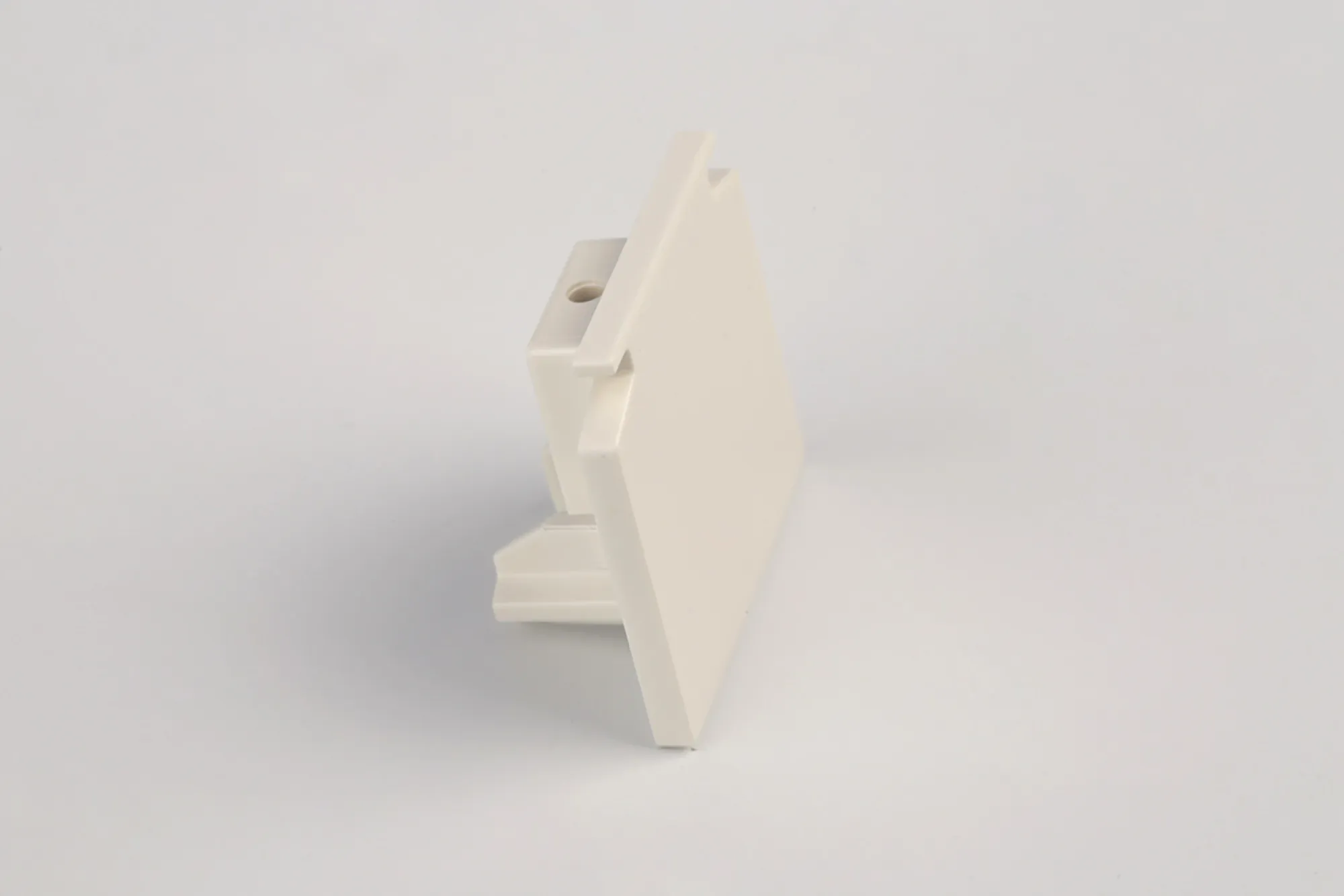 End Cap For All 3 Circuit Surface Mounted Tracks With Or Without Data Bus 555 0 1217 6  Eutrac 3 Circuit Surface-RAL9016